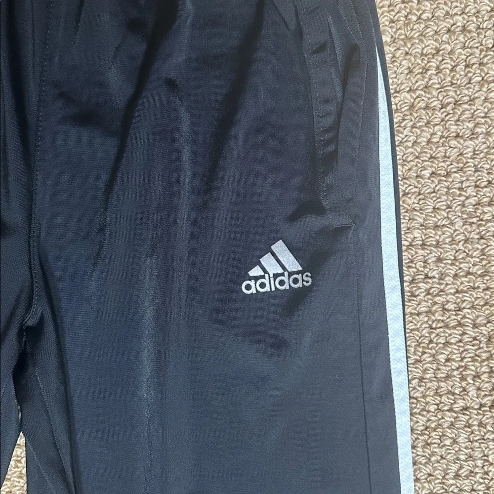 adidas 3-Stripes Track Pants – Black/White, Men’s Small, Athletic Joggers